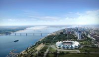 При строительстве стадиона к ЧМ по футболу в Волгограде будет укреплен берег Волги 